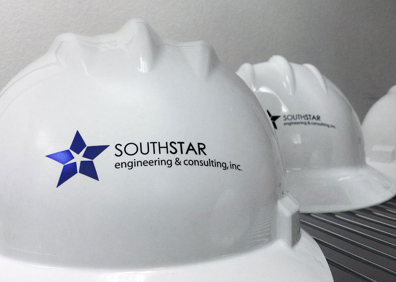 Custom Logoed Hard Hats | Pad & Screen Printed Branding