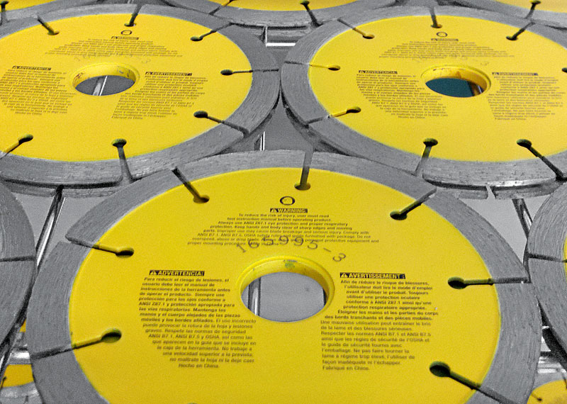 Pad & Screen Printing on Grinding Wheels | Industrial Branding Solutions