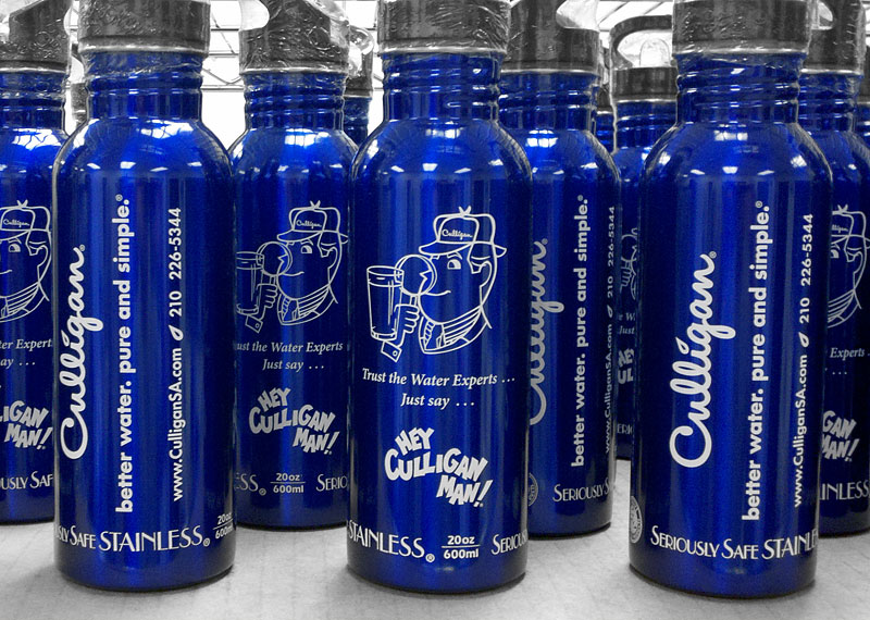 Screen Printed Aluminum Water Bottles | Deco Tech