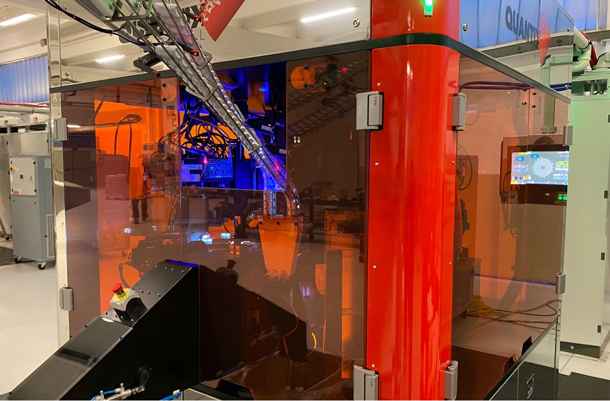 Quantix NOVUM CAP digital printing machine with automated cap handling and precision-controlled mechanisms