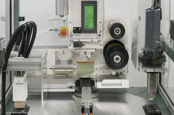 Pad printing automation LCN with 4 Station Rotary Corona