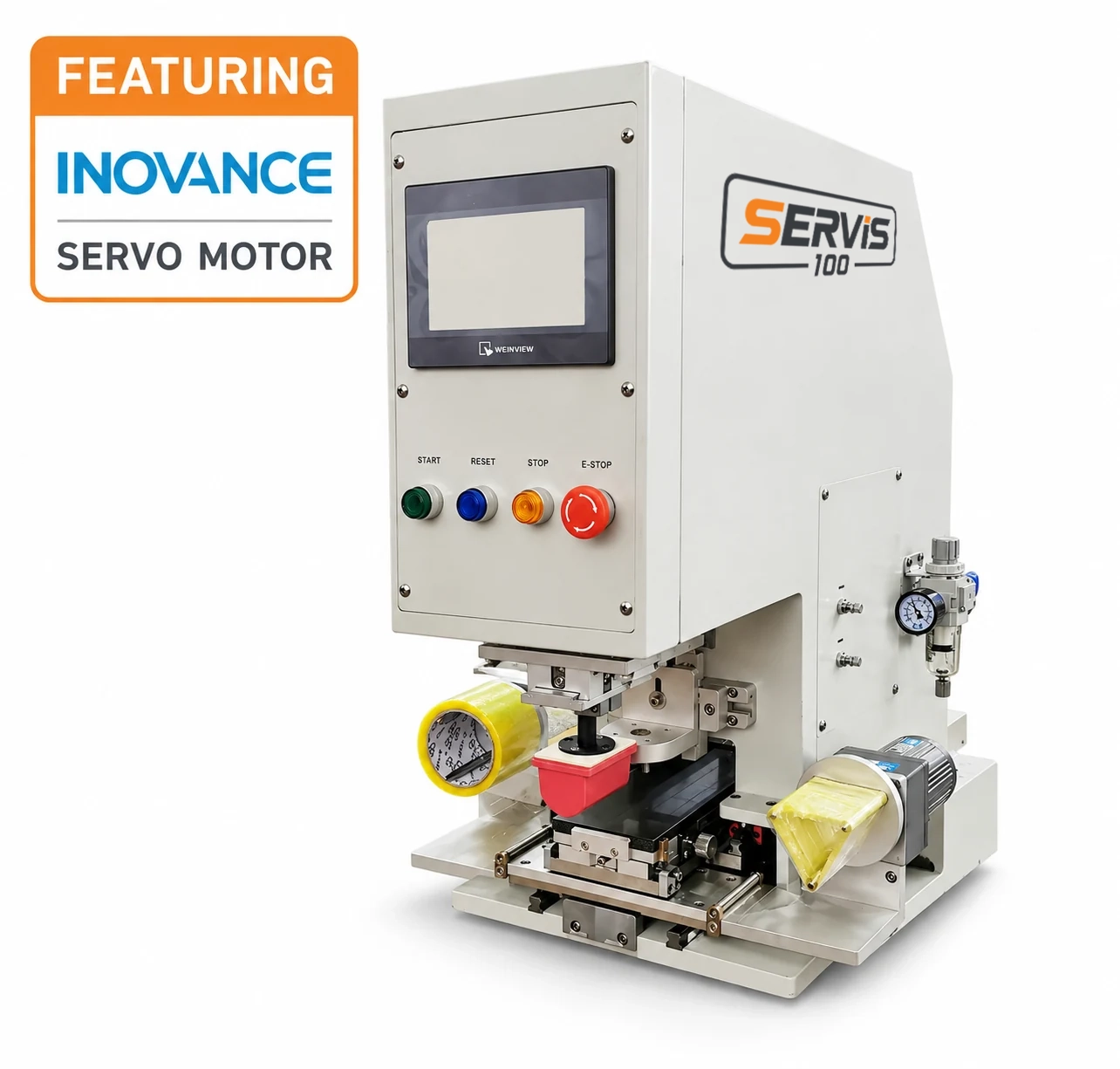 Tagless Apparel Printing Machines | SERVIS Servo Pad Printers | Deco Tech