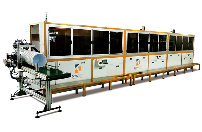 Deco Tech DT-1000 JUMBO Automatic Bucket and Pail Screen Printing Machine
