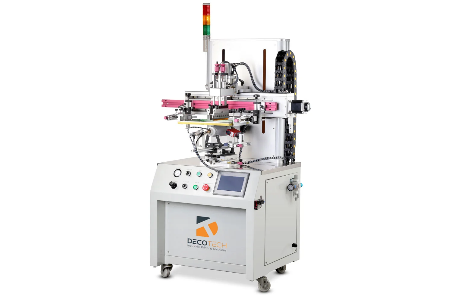 Deco Tech DT-400S Servo Semi-Automatic Container Screen Printing Machine