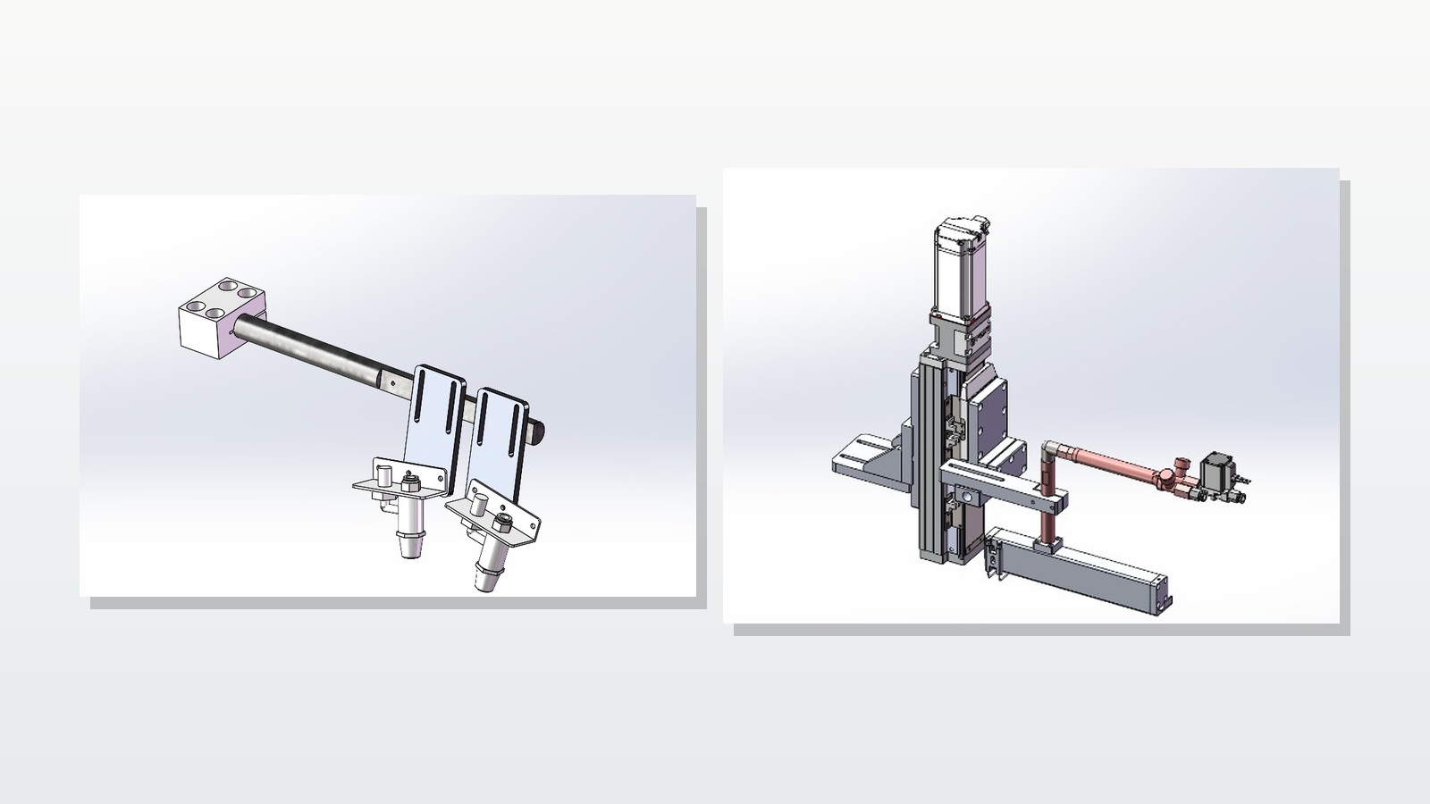 DT-CNC surface-preparation station concept showing anti-static cleaning and flame-treatment hardware