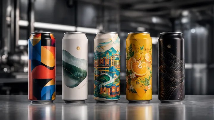 Beverage cans applications decorated with Quantix Digital NOVUM technology