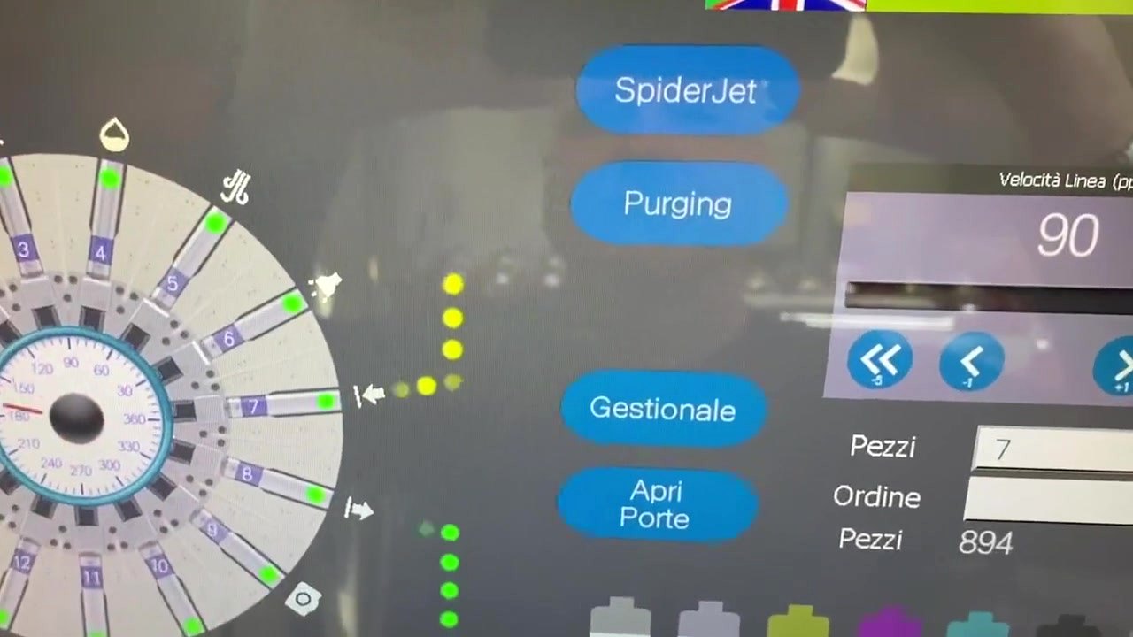 NOVUM operator control interface used for industrial digital printing production