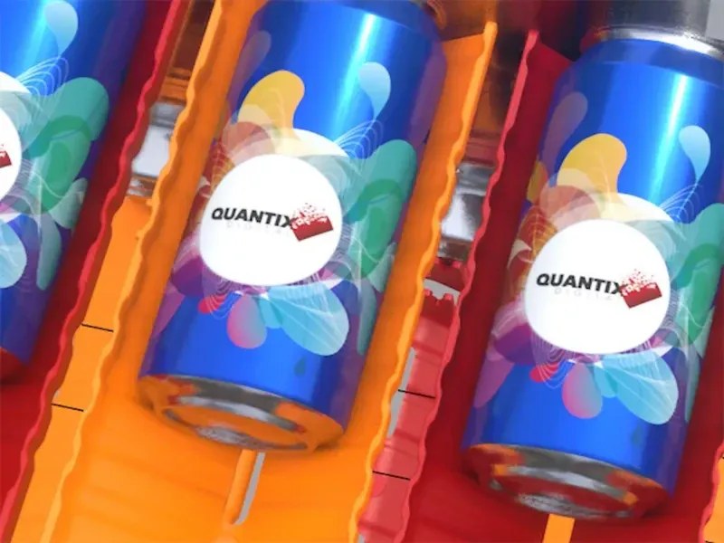 Vibrantly decorated cans printed by Quantix Digital
