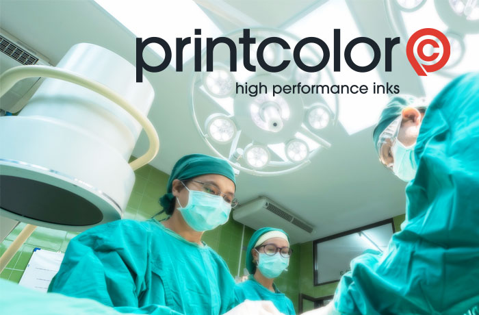 Printcolor medical ink branding in a surgical and regulated healthcare environment
