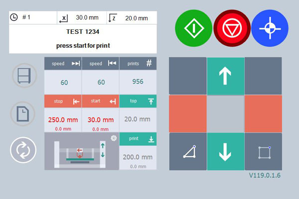 SD 06 screen printer GUI