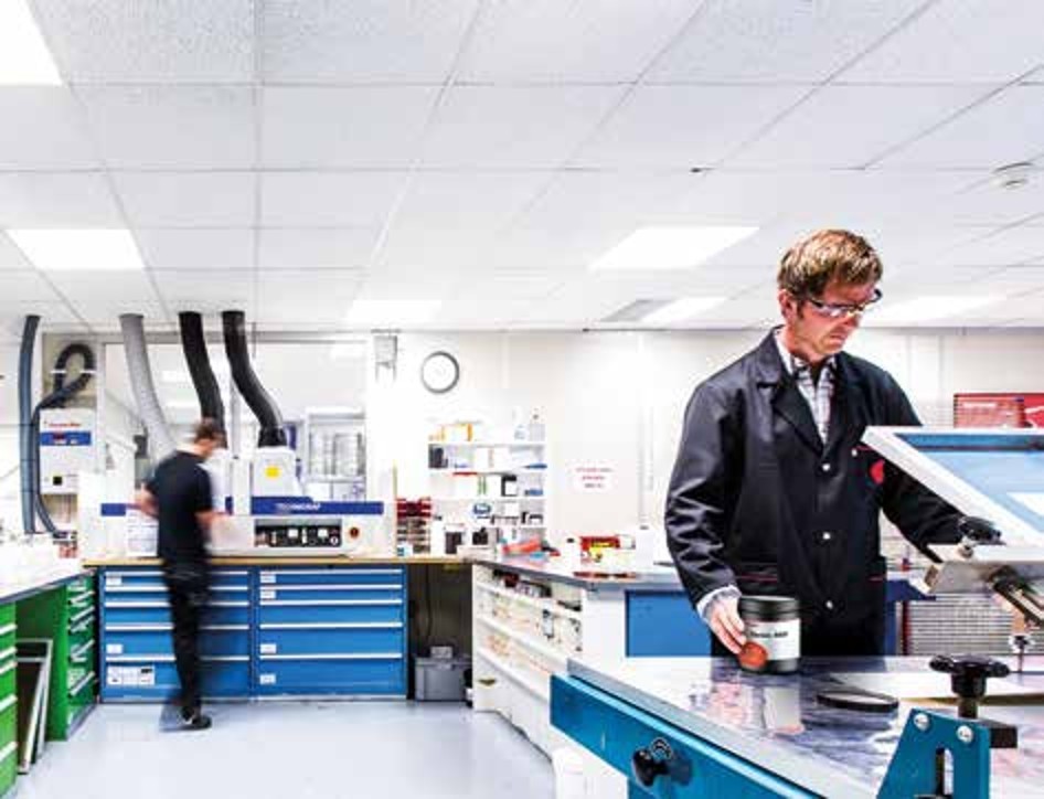 Printcolor laboratory developing and testing specialty coatings