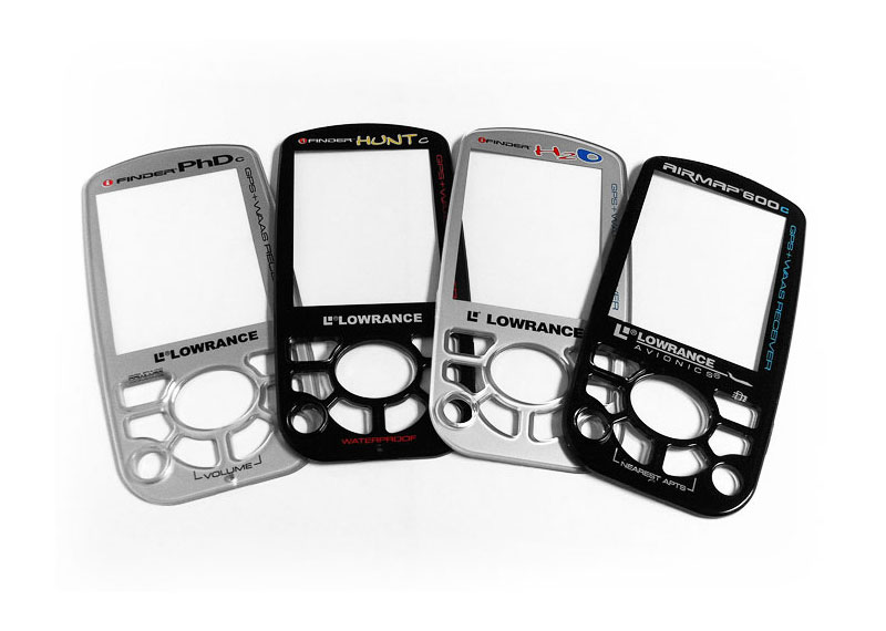 Front panel/bezel for GPS receiver unit with GPS triangulation